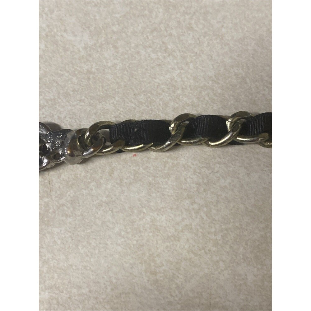 Betsey Johnson Pink, Black and Silver Jeweled Collar Necklace - Picture 12 of 13